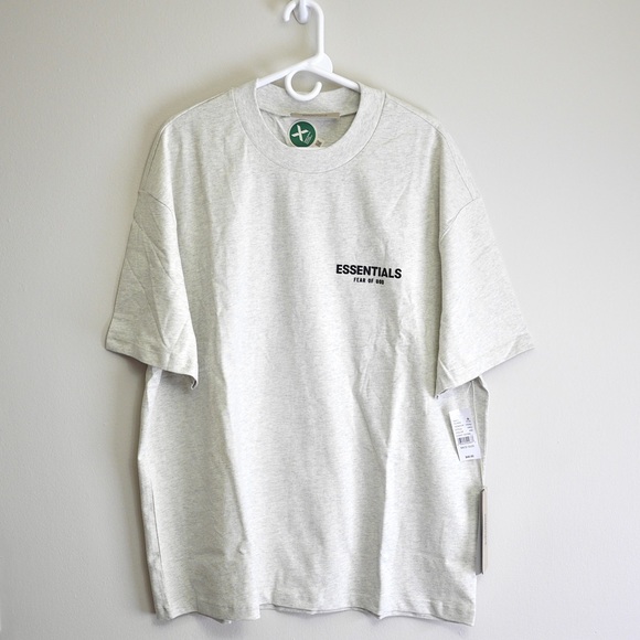 ✔️ FEAR OF GOD ESSENTIALS Men Tee T-Shirt. Medium. Light Oatmeal. - Picture 2 of 9